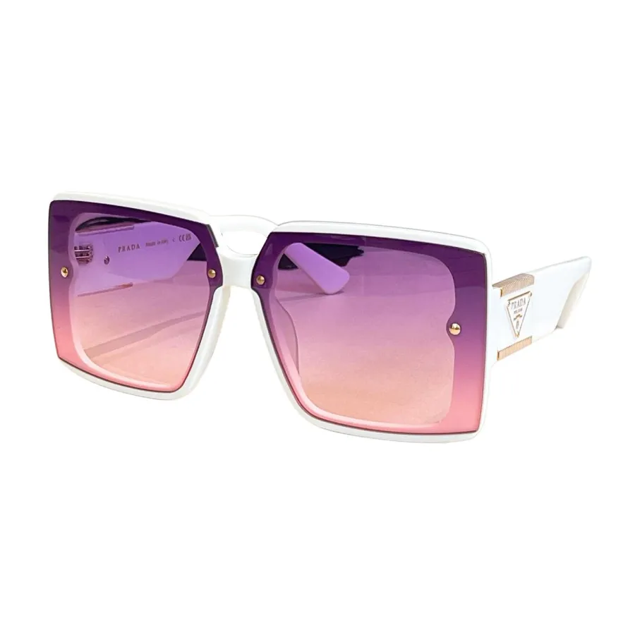 Prada square frame glasses eggplant/black/green/leopard black/purple-pink/blue/leopard brown color Size 69口10-142