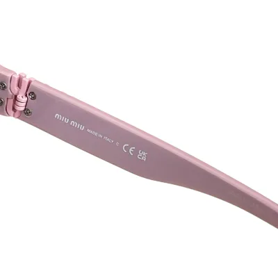 Miu Miu Oval glasses pink/black gold/leopard/ivory/tawny color Size 50口20-140