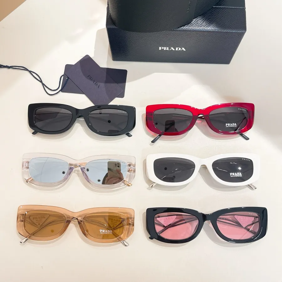 Prada Wrap glasses black/tawny/red/white/black pink/silver color Size 53口19-140