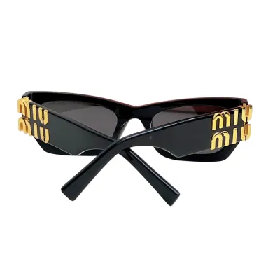 Miu Miu square frame glasses black gold/pink/yellow/pale pink/brown leopard/orange/black/white/white gold/tawny/black leopard color Size 53口22-135
