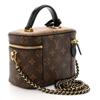 Louis Vuitton Vanity PM Reverse Monogram Canvas Gold Hardware