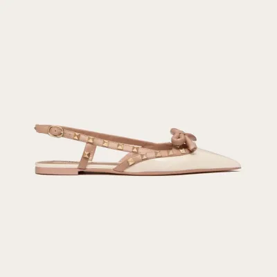 VALENTINO  Patent-leather lace-up flats