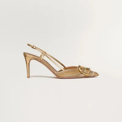 VALENTINO Metallic strappy heels (8cm high heel)