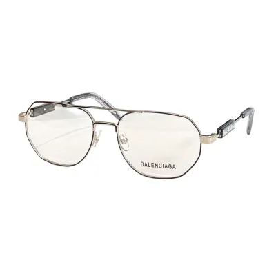 Balenciaga Pilot glasses leopard gold/black/black gold/gold/blue/gun black/silver color transparent lens Size 57口18-145