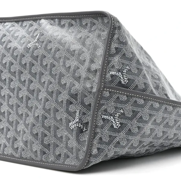Goyard Reversible Anjou Tote GM Grey Goyardine Canvas - Image 4