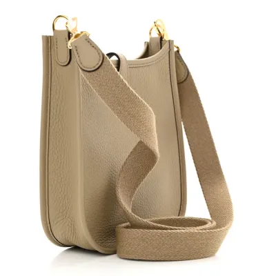 Hermès Amazone Evelyne TPM Beige Marfa Taurillon Clemence Leather Gold Hardware