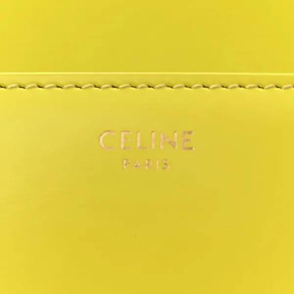 Celine Small Cuir Triomphe Chain Shoulder Bag Anis Shiny Calfskin Leather Gold Hardware - Image 2