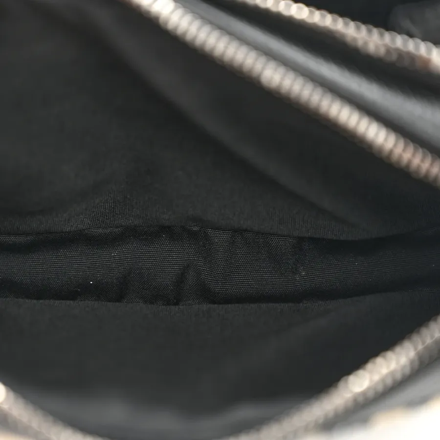 Dior Small Saddle Messenger Pouch Blue Oblique Canvas Silver Hardware