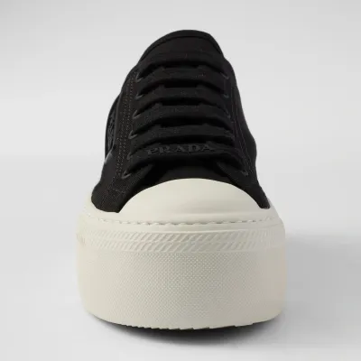PRADA Black lace-up sneakers