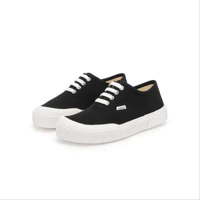 LOEWE Black Canvas Terra Vulca lace-up sneakers
