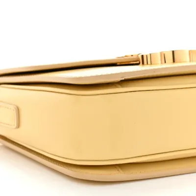 Celine Small Teen Triomphe Bag Pollen Shiny Calfskin Leather Gold Hardware