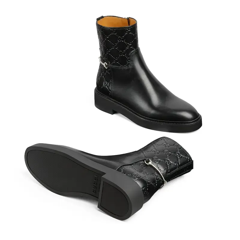Gucci black ankle boots