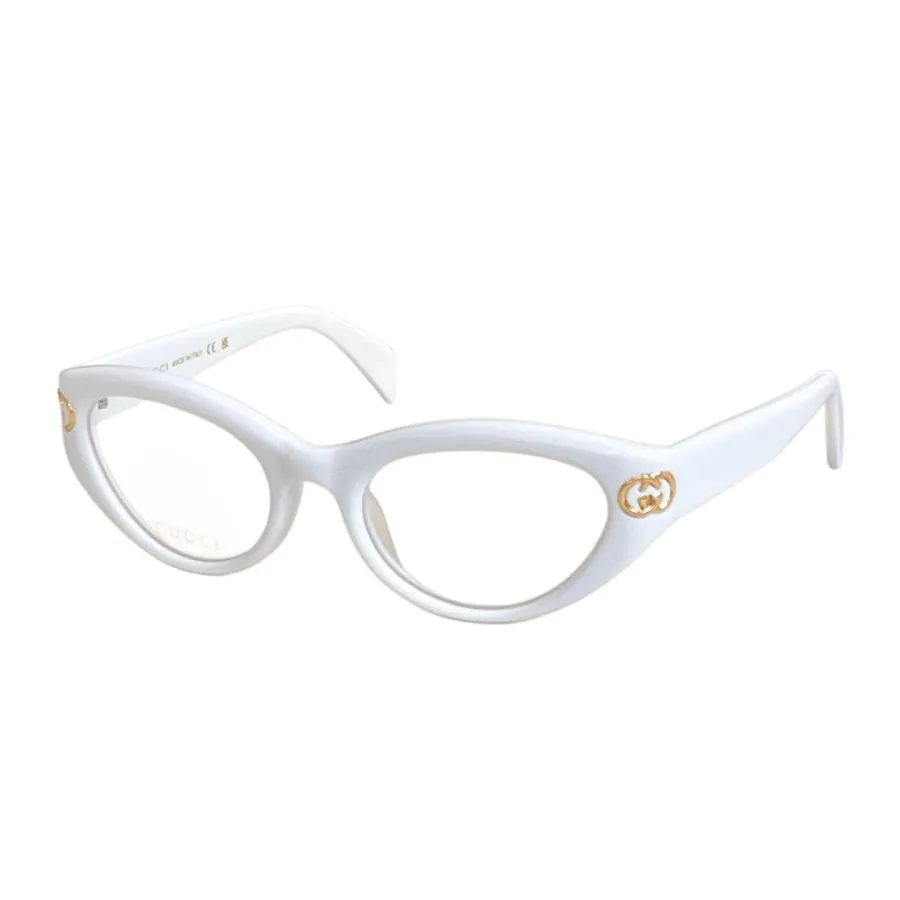 Gucci Cat Eye glasses white/red/black silver/blue/leopard color transparent lens Size 51口20-140