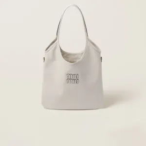 Miu Miu IVY Calfskin Leather Hobo white Tote Bags