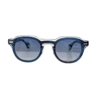 Fendi round frame glasses blue/black/transparent black/eggplant/green/grey/leopard/brown leopard color Size 46口25-145
