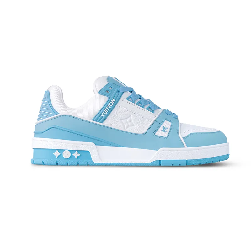 Louis Vuitton White with Blue Sneakers
