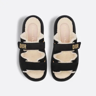 Dior black add pile Slippers