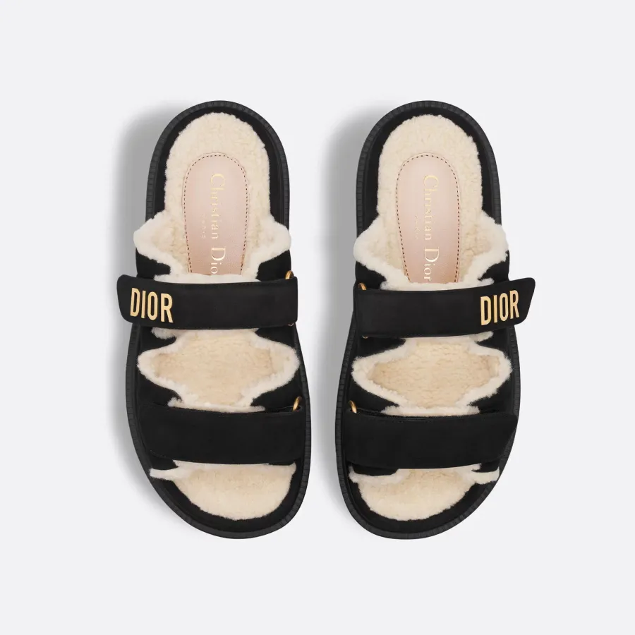 Dior black add pile Slippers