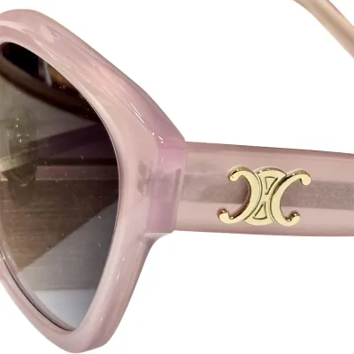 Celine  square frame glasses pink/black/leopard/white black/white orange color Size 55-21-145