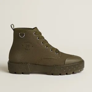 HERMES Itineraire Green ankle boots