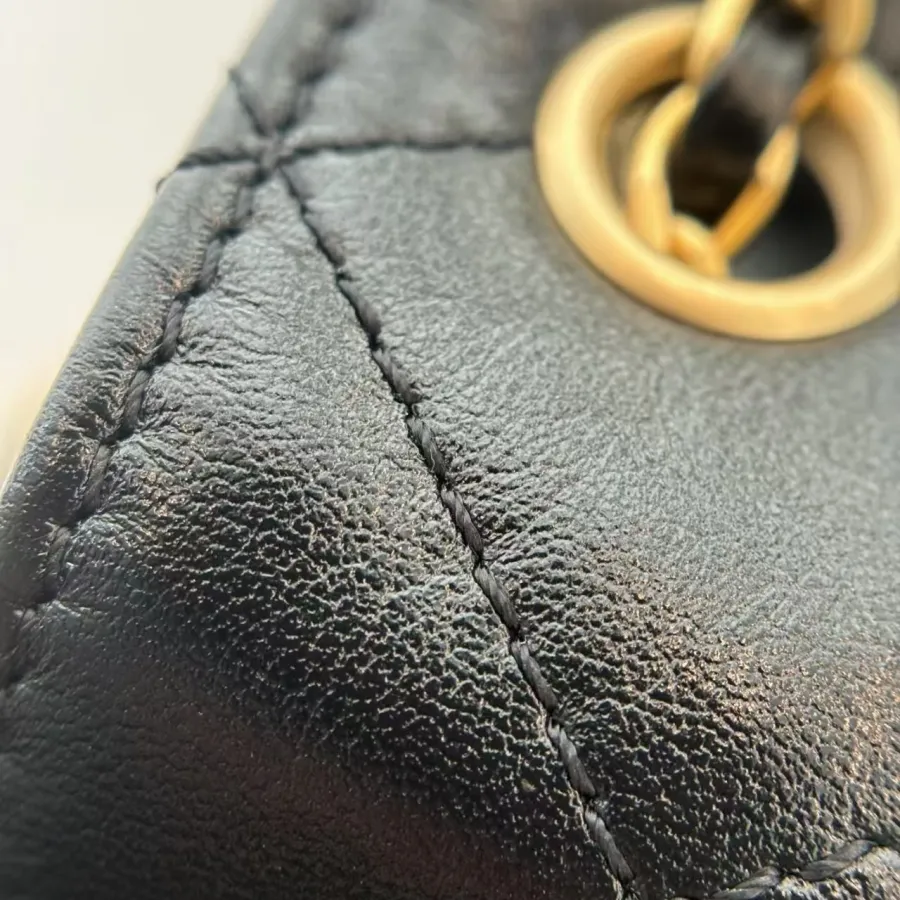 Chanel Black Quilted Shiny Calfskin Leather / Abrasive Sand Leather / Quilted Caviar Leather Shoulder Bags photo review