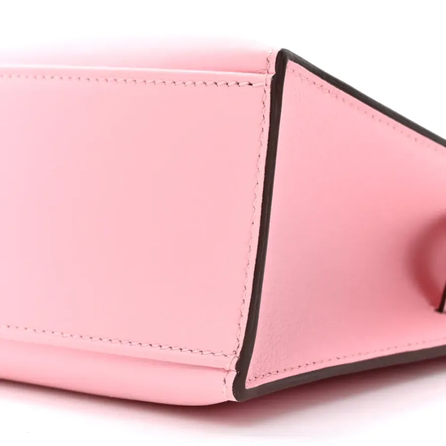 Hermès Kelly Pochette Clutch Rose Sakura Swift Leather Silver Hardware