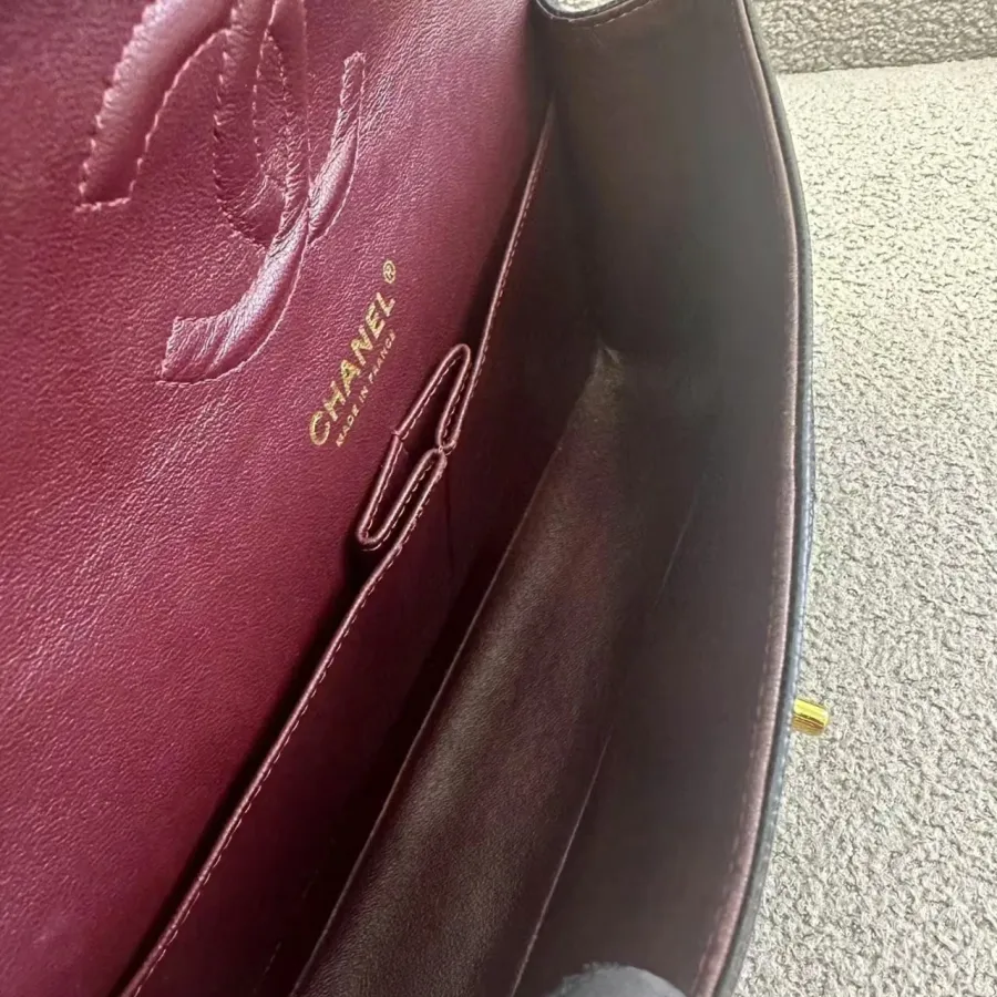 Chanel Double Flap Caviar Black Designer Handbags photo review