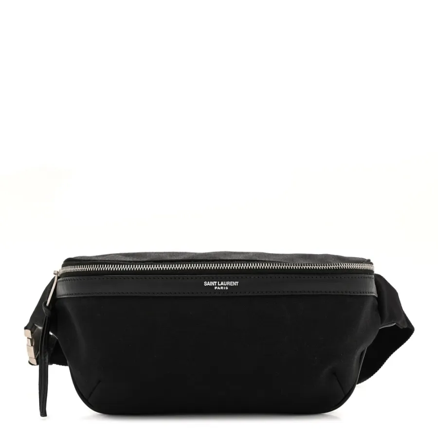 Saint Laurent Small Belt Bag Black Classic Canvas