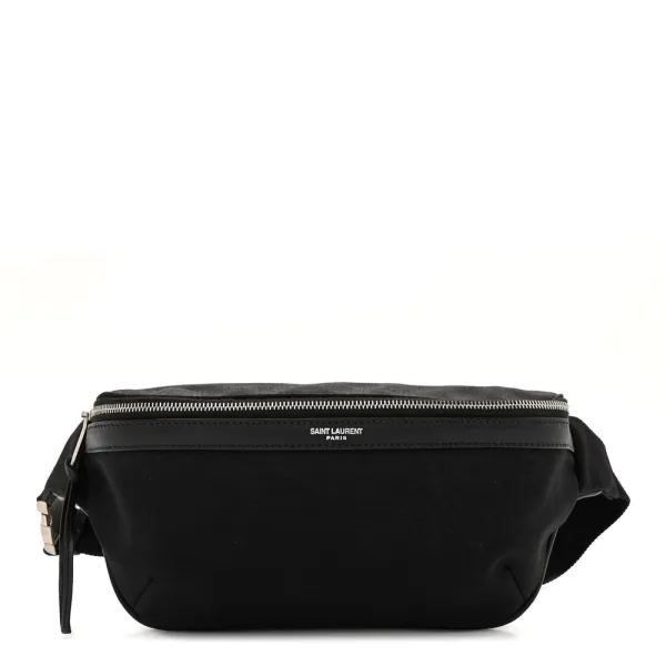 Saint Laurent Small Belt Bag Black Classic Canvas