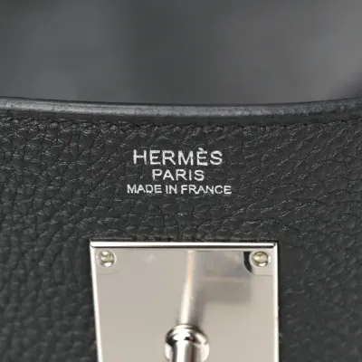 Hermès HAC à Dos GM Backpack Black Togo Leather Palladium Hardware