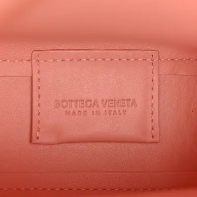 Bottega Veneta Small The Point Triangle Bag Peachy Calfskin Leather Incognito Hardware