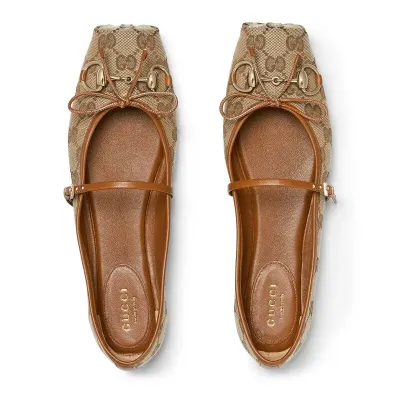 Gucci brown Ballet Shoes Flat Shoes