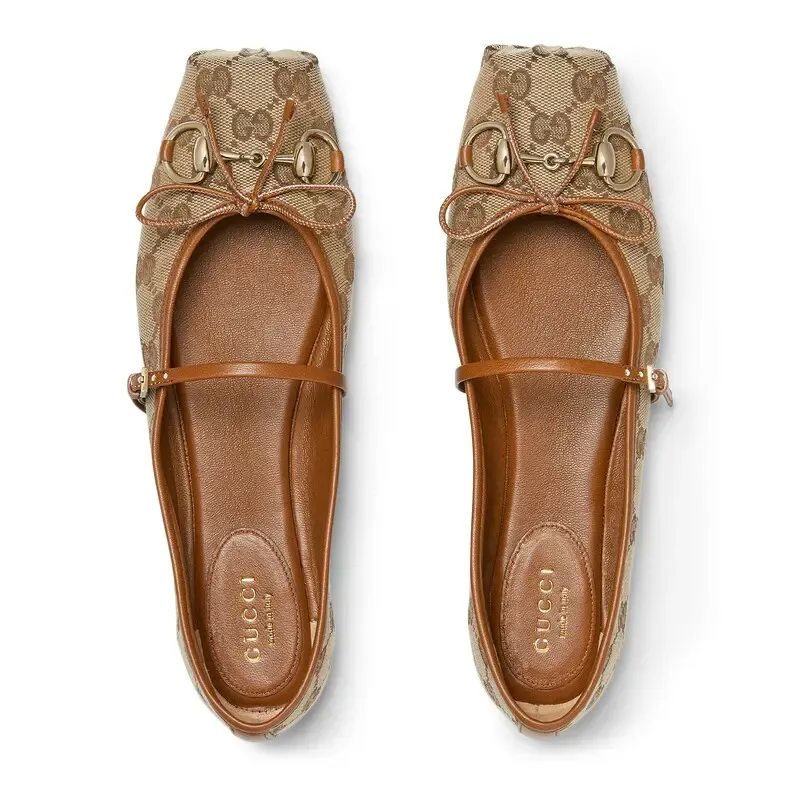 Gucci brown Ballet Shoes Flat Shoes