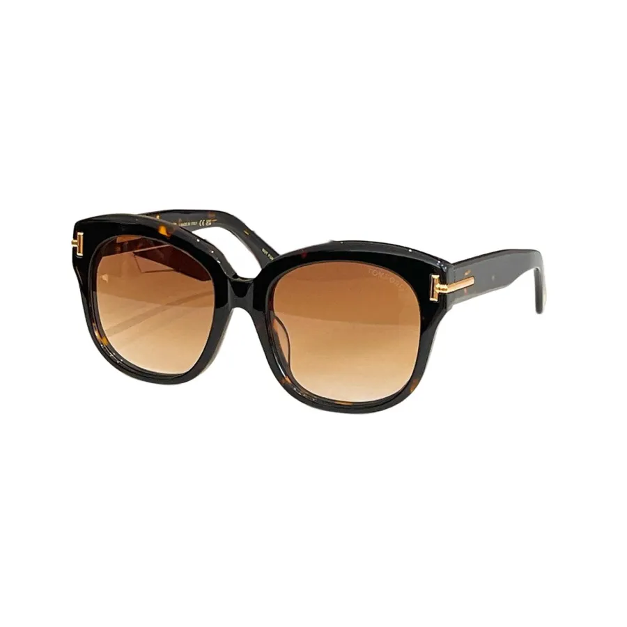 Tom Ford Butterfly glasses black gold/eggplant/apricot/black white/brown leopard/leopard apricot color Size 55口20-140