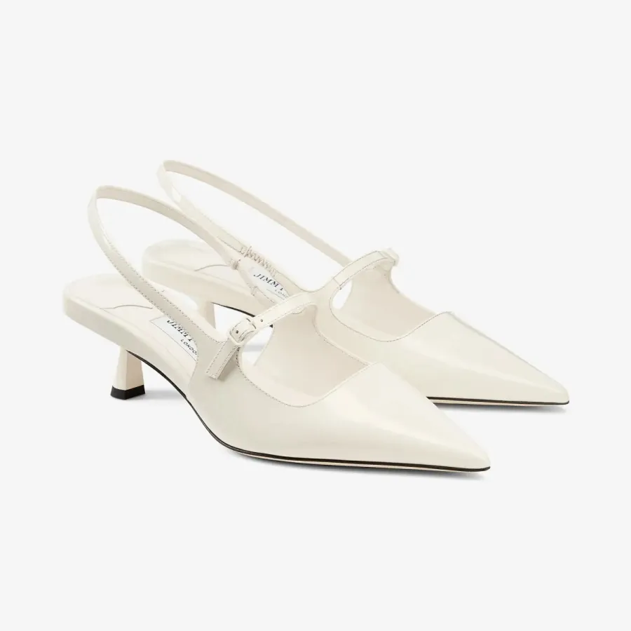 JIMMY CHOO Patent leather heels with pointed toes