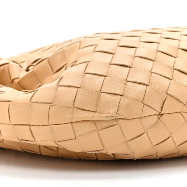 Bottega Veneta Maxi Intrecciato Teen Jodie Hobo Almond Nappa Leather - Image 4