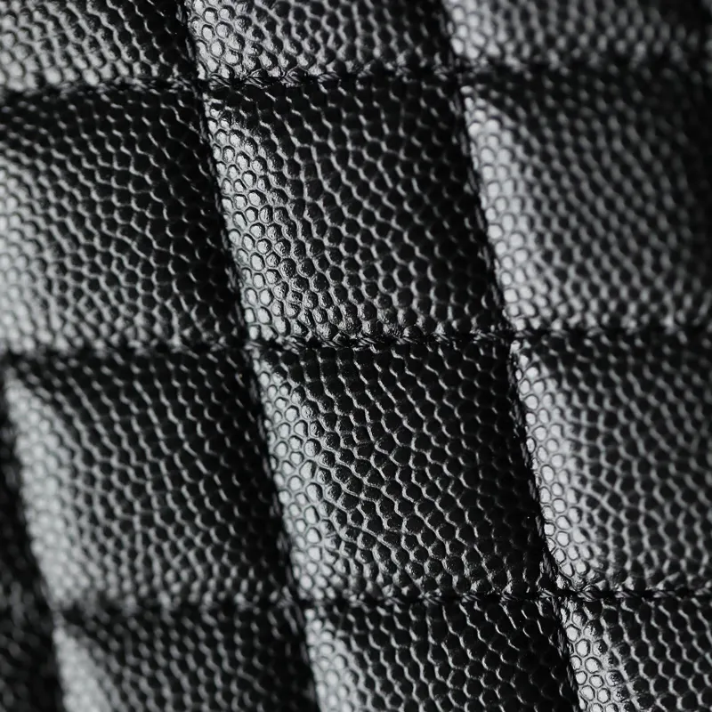 Chanel Lleboy Black Quilted Shiny Calfskin Leather / Quilted Caviar Leather Shoulder Bags Crossbody Bags