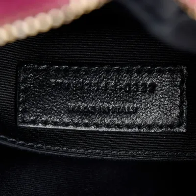 Saint Laurent Medium Lou Camera Bag Rose Monogram Suede Matelasse Leather Aged Gold Hardware