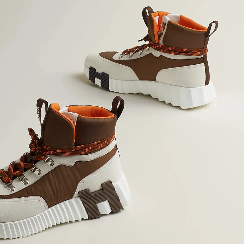 HERMES Klimb Sneakers Brown Sports Shoes