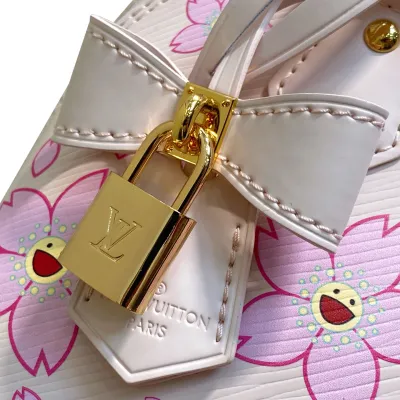 Louis Vuitton x Murakami Takashi Alma BB Pink Cowhide Leather Gold Hardware