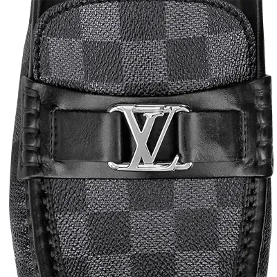 Louis Vuitton men's Grey leather shoes Loafers