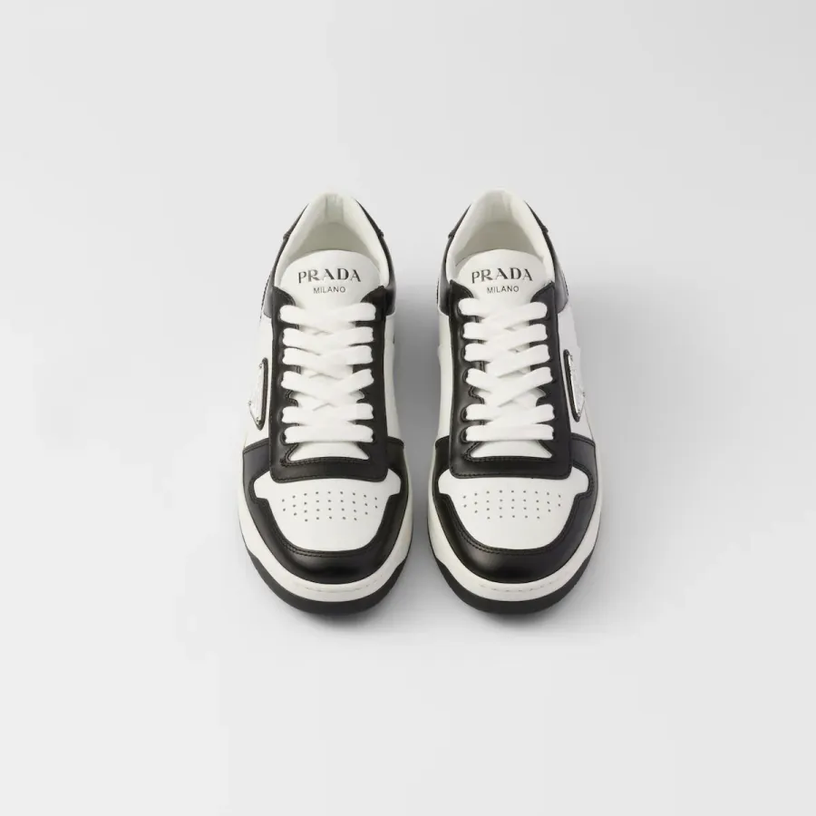PRADA White and Black  leather sneakers