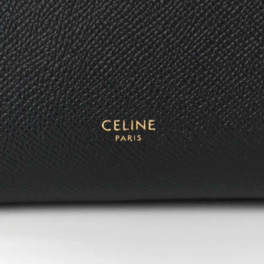 Celine Pico Belt Bag Black Grained Calfskin Leather Gold Hardware