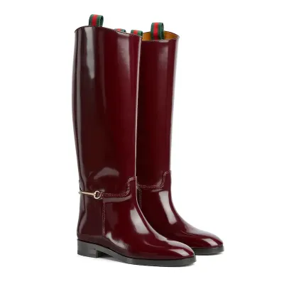Gucci red long boots