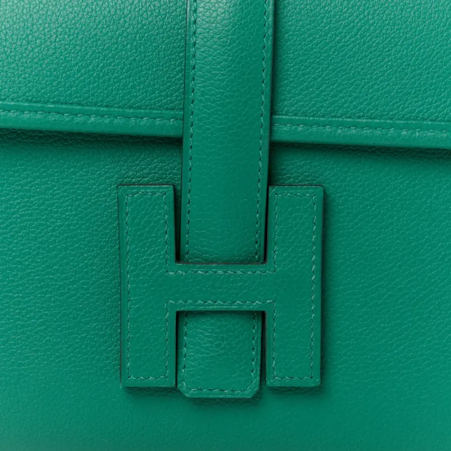 Hermès Jige Elan 29 Clutch Vert Vertigo Evercolor Leather