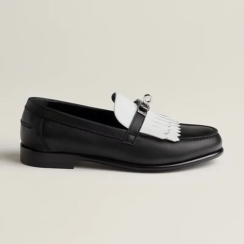 HERMES Destin Black Loafers
