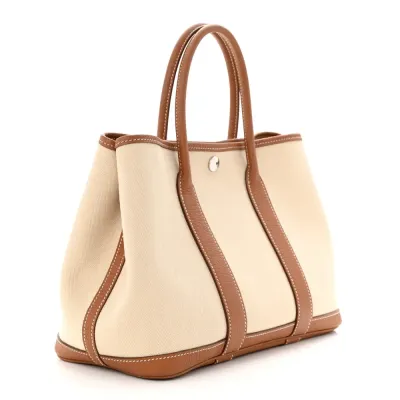 Hermès Garden Party 30 TPM Tote Brown Toile & Negonda Leather