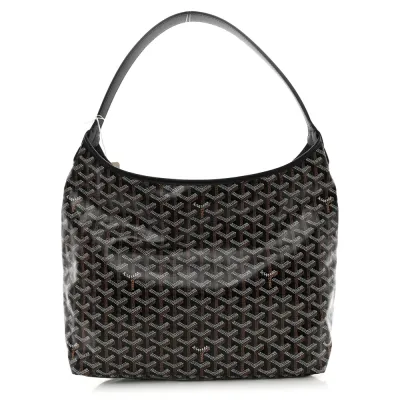 Goyard Boheme Hobo PM Black Goyardine Canvas