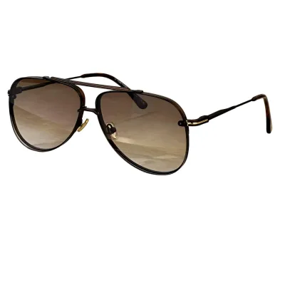 Tom Ford Pilot glasses green/brown/tawny/eggplant/black color Size 62-12 -145