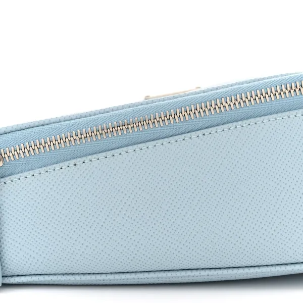 Prada Medium Triangle Shoulder Belt Bag Astrale Saffiano Leather Silver Hardware - Image 4